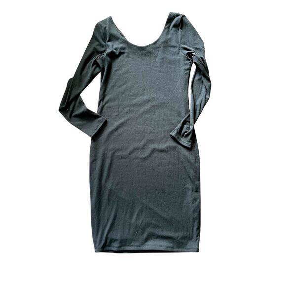 HEART & HIPS, SIZE M, BLACK, RIBBED, BODY CON, MINI DRESS - Picture 2 of 4